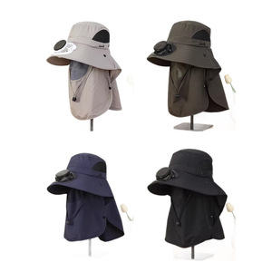 Chapeau de pêcheur anti-UV pour bébé garçon et fille, été, chapeau de pêche en plein air - Product Image 3