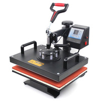 Máquina de Prensa de Calor Digital 5 en 1 para Tazas, Camisetas y Gorras, 30*38cm, Multifuncional, Sublimación, Semiautomática, Nueva