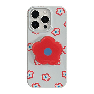 Custodia protettiva antiurto con fiore rosso di fabbrica per custodia per telefono <span class=keywords><strong>iPhone</strong></span> 16 15 14 <span class=keywords><strong>Pro</strong></span> <span class=keywords><strong>Max</strong></span> Full Anti-Drop - Product Image 2