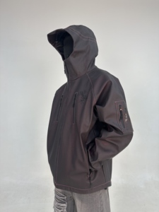 Ensemble de veste coupe-vent imperméable Yingling à changement de couleur avec passepoil réfléchissant personnalisé, survêtement thermique actif pour homme - Product Image 5