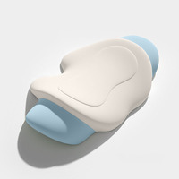 Coussin de soutien lombaire pour la maison, dossier de chaise de bureau, coussin en mousse à mémoire de forme pour femmes enceintes assises longue durée, motif dessin animé anime en nylon