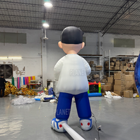 Grande mascotte personnalisable de célébrité d'Internet, docteur gonflable de bande dessinée de publicité extérieure pour le centre commercial