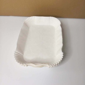 300 pièces 20.5x14cm 8 \ "Rectangle parchemin antiadhésif plats de cuisson casseroles bols en papier jetables pour friteuse à air <span class=keywords><strong>four</strong></span> à convection - Product Image 3