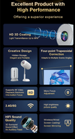 Portátil Mini Full Hd Android 11 Proyección Home Theater Smart 4K Wifi Proyector Película Smart BT Wi-Fi Proyector con soporte