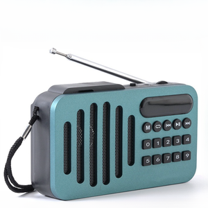 Red Portable FM BT Radio <b>USB</b> TF Player Radio Multi-function Flashlight Factory 1501-2000mAh Rechargeable Outdoor Home Radio - Product Image 5