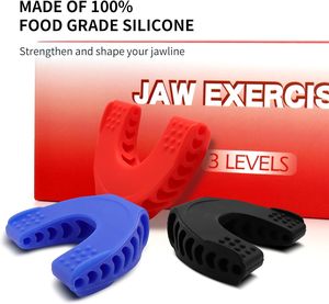 3 niveles de resistencia, ejercitador de mandíbula de silicona sin BPA, tabletas de goma, entrenador de mandíbula, ejercitador de mandíbula - Product Image 5