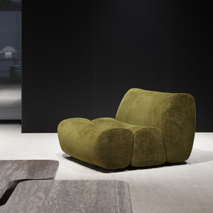 Canapé modulaire Ernest en forme de L, grand canapé d'angle en tissu et bambou pour salon, combinaison multi-places personnalisable - Product Image 3