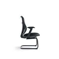Chaise de bureau ergonomique JOHOOFURNITURE avec base cantilever, fabrication chinoise, idéale pour salle de conférence, coussin épais et confortable