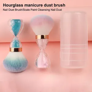 Brosse à ongles en forme de diamant à tête large pour le nettoyage, brosse anti-poussière pour nail art, pour la beauté des ongles, nettoyage doux, dissolvant de gel acrylique - Product Image 1