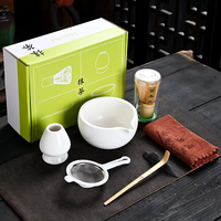 Vente en gros de bol à matcha en céramique texturée en porcelaine avec logo personnalisé pour café thé accessoires