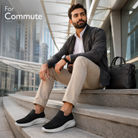 2026 Logo Personnalisé Baskets Chaussette Homme 5D Mains Libres Flyknit Slip On Plateforme Rembourrée Marche Prière