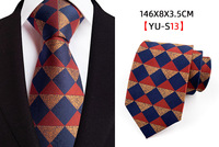 Mode Bergaris Paisley Tie Sutra Kotak-kotak Pria, Dasi Bunga Mete untuk Pernikahan Formal Bisnis Desain Baru 3.15 "(8Cm)