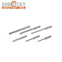 Foret plat SDS Plus à fort impact EUROCUT avec pointe YG8C et corps en 40Cr pour le perçage de la maçonnerie