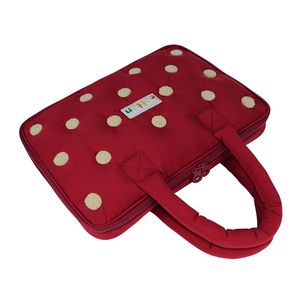 Maletín portátil personalizado de terciopelo suave para computadora portátil, bolsa de mensajero para tableta, funda de nailon personalizada para computadora. - Product Image 4
