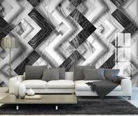 Juanzhai — papier peint géométriques en marbre blanc, papier peint moderne et minimaliste, pour mur de derrière TV ou canapé
