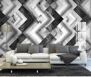 ZHIHAI Jazz-azulejo geométrico de mármol blanco, moderno, minimalista, TV, sofá, Fondo de pared, papel tapiz 3d - Product Image 2