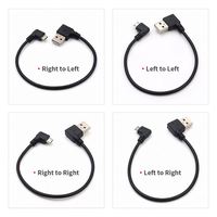 Câble USB Mini Micro à Angle Droit/Gauche 90 Degrés, Direct Usine, 25cm 50cm 1m, Charge Rapide et Synchronisation des Données pour Appareils Compacts