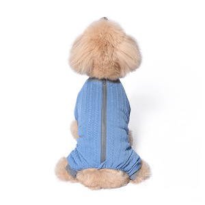 Dört bacaklı giyim kazak örme uzun kollu kış köpek pijama logo ile - Product Image 2