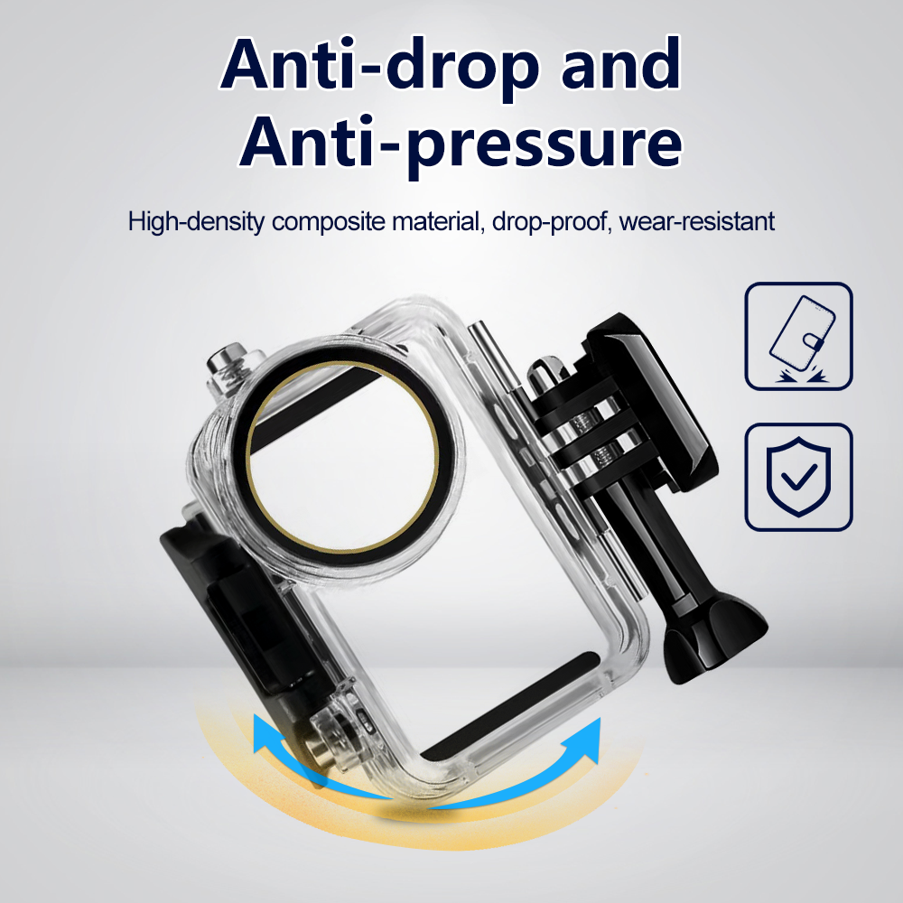 HONGDAK Dropshipping for DJI Osmo Action 4 50m Underwater Waterproof Housing Diving Case dji Osmo Action 4 Accessories