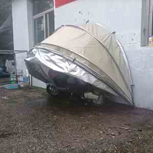 Carpa para Motocicleta/Ciclomotor/Scooter, Estructura de Fibra de Vidrio, Toldo Colgante de Oxford, Individual, para las Cuatro Estaciones, 2000-3000 mm, Impermeable, Plegable - Product Image 2