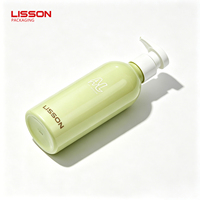Flacon de shampoing liquide en aluminium de luxe de 350 ml avec tête de pompe, flacon pompe pour gel douche, pour salon professionnel, soins capillaires