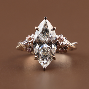 Anillo de Compromiso con Diamante Cultivado en Laboratorio de 3.3 Quilates para Mujer, Joyería Fina de Lujo en Plata, Oro de 10K, Oro de 14K, Oro de 18K, Anillo de Novia Premium - Product Image 1