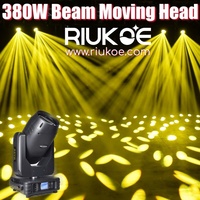 Lumière de scène DJ haute puissance Sharpy Double prisme 19R 380w Têtes mobiles à faisceau
