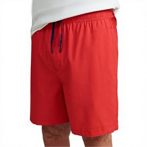 Último Modelo de Shorts de Playa Casuales con Estampado Digital, Elásticos, con Logotipo Personalizado, MOQ Bajo, Antibacterianos, Elásticos, Sólidos y Transpirables - Product Image 3