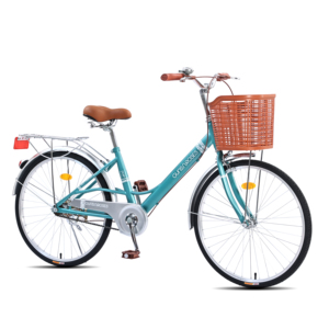 Meilleur vélo de ville pour femmes de 20 24 26 pouces, fourche en acier à engrenages simples de conception hollandaise vintage, vélos pour femmes - Product Image 2