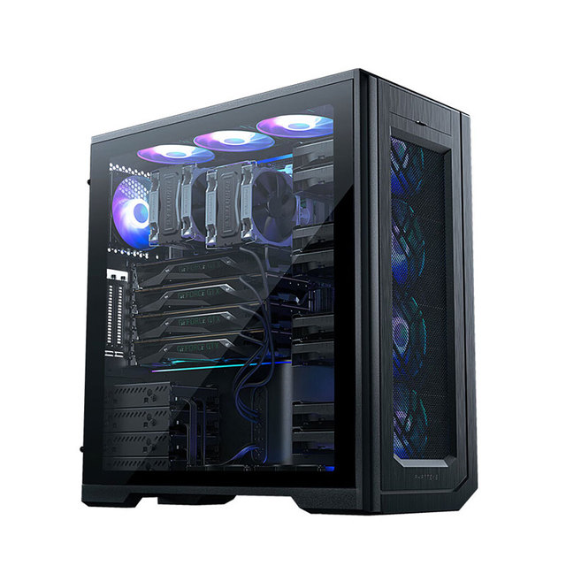 Phanteks Desktop Gaming Computer Case USB3.0 Audio Tempered Glass ARGB Micro ATX/ITX/ATX Fan-Cooled Cool Style PC Cabinet