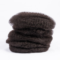 Vente en gros Cheveux humains de luxe afro crépus pré-étirés 100% cheveux humains en vrac pour tressage torsadé Dreadlock