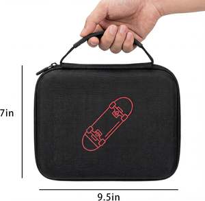 Estuche de Transporte para Finger Skateboard SCLWSS <span class=keywords><strong>Teck</strong></span> <span class=keywords><strong>Deck</strong></span> Ultra DLX - Organizador Portátil para 16 Fingerboards (Rojo/Negro) Unisex - Product Image 2