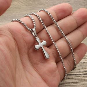 yunnique <b>Cross</b> Pendant Necklace Gold Zinc Alloy Unisex Fashion Jewelry Gift - Product Image 2