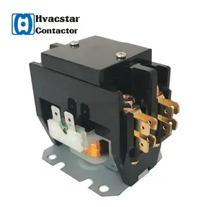 2024 CUL Certified HVAC Definite Purpose Brand Magnetic 2 Poles Electronic AC Type Contactor 2P 25Amp 24-277v air conditioning