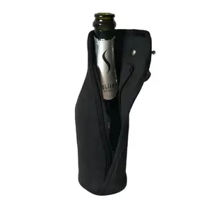 Buy Wholesale China Neoprene Wine Koozie With Zipper Wine Bottle
