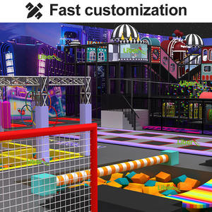 Château d'enfants intérieur personnalisé avec des caractéristiques de parc d'attractions, équipement de jeu intérieur souple - Product Image 6