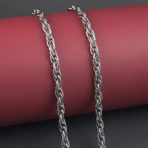 Chaînes de colliers pour la fabrication de bijoux, accessoires de mode punk en acier inoxydable pour hommes, vente en gros - Product Image 1