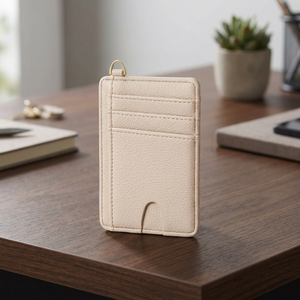 WRIZA Black Premium Leather <b>RFID</b> <b>Blocking</b> No Closure <b>Wallet</b> Slim Multi Card Holder Durable Everyday Use Travel Friendly Fashion - Product Image 2