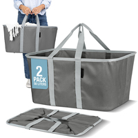 Panier à linge pliable personnalisé 50L, panier de rangement pliable avec poignées pour chambre à coucher et salle de bain