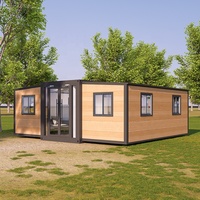 Prix d'usine – Maisons conteneurs modulaires pliables et extensibles de 40 pieds, en panneaux sandwich d'acier, durée de vie de 30 à 40 ans