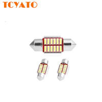 Luces LED TCYATO para Motocicleta, Nueva Luz de Lectura LED Automotriz de Doble Punta, Decodifica Canbus, 36MM 4014 12SMD, Luz para Matrícula