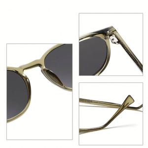 Lunettes de soleil polarisées rondes UV400 de haute qualité avec monture en acétate de propylène, style punk, pour hommes et femmes, avec logo personnalisé 2025 - Product Image 5