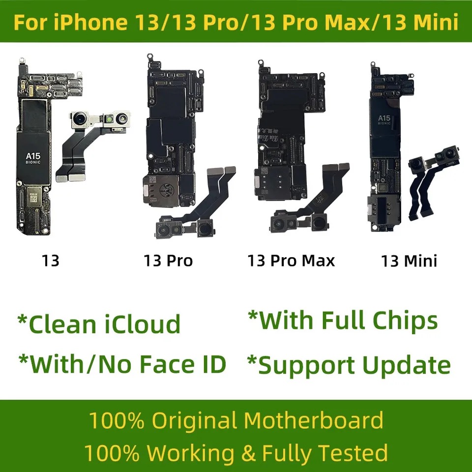 For iPhone 14 Pro Max Logic Board with Face ID Unlock - 128G