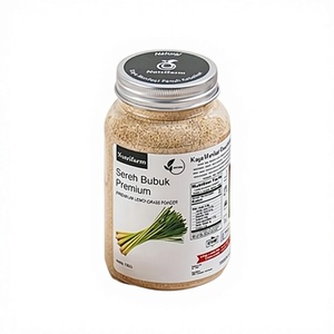 Polvo de hierba de limón aromática Nutrifarm 100% puro y orgánico de primera calidad, 120 g, envasado sellado para recetas auténticas de Indonesia - Product Image 1
