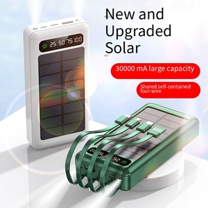 Batería de <span class=keywords><strong>carga</strong></span> <span class=keywords><strong>solar</strong></span> - Compatible con Micro USB Tipo-C e interfaz Apple para <span class=keywords><strong>carga</strong></span> rápida, banco de energía portátil de gran capacidad de fábrica - Product Image 4