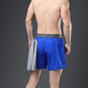 Celana pendek Yoga kebugaran pria, celana renang cepat kering olahraga lari cepat kering musim panas untuk lelaki
