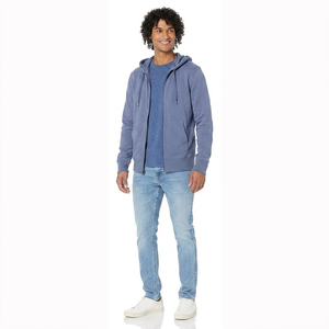 ODMOEM Vente en gros de sweats à capuche pour hommes à demi-zip, logo personnalisé imprimé, 100% coton velours, coupe oversize, coupe-vent d'hiver, fermeture éclair de haute qualité - Product Image 1
