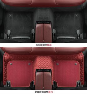 Juego de 3 Alfombrillas de Coche Deportivas Antideslizantes de Cuero 3D 5D de 10 mm de Grosor para ECOSPORT Santa Fe X5 GLC A4 A3 Elantra 2022 - Product Image 4