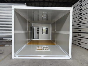 20ft 접을 수있는 접이식 저장 용기 광업 캠프 조립식 모듈 식 컨테이너 하우스 사무실 접이식 컨테이너 하우스 - Product Image 5