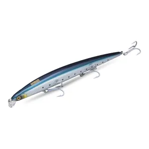 KINGDOM Large Floating Minnow Lure 18cm/33G Artificial Hard Wobbers Trolling Lure Sinking Fishing Minnow Lure For Sea Bass
